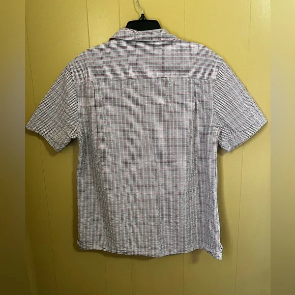 Johnston & Murphy Plaid Button Down Shirt Size L Holiday Occasion Casual Office - Picture 8 of 9